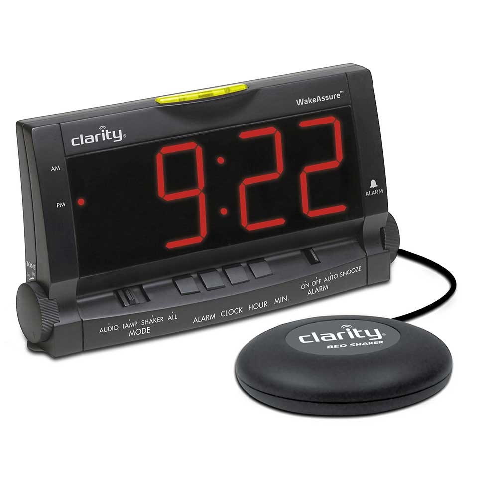 Wake Assure Vibrating Alarm Clock by Clarity