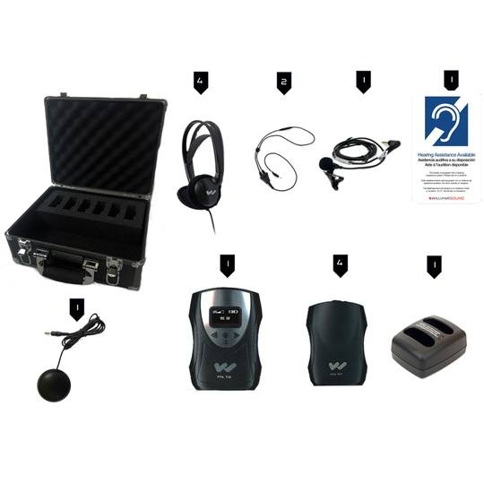 Williams Sound FM ADA KIT 37 RCH Rechargeable FM Tour Guide Kit